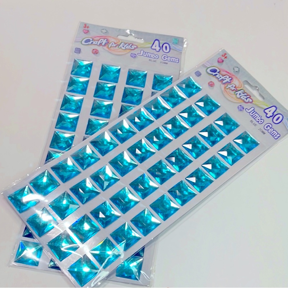 Adhesive Craft Jumbo Gems for all occasions decoration pack of 2